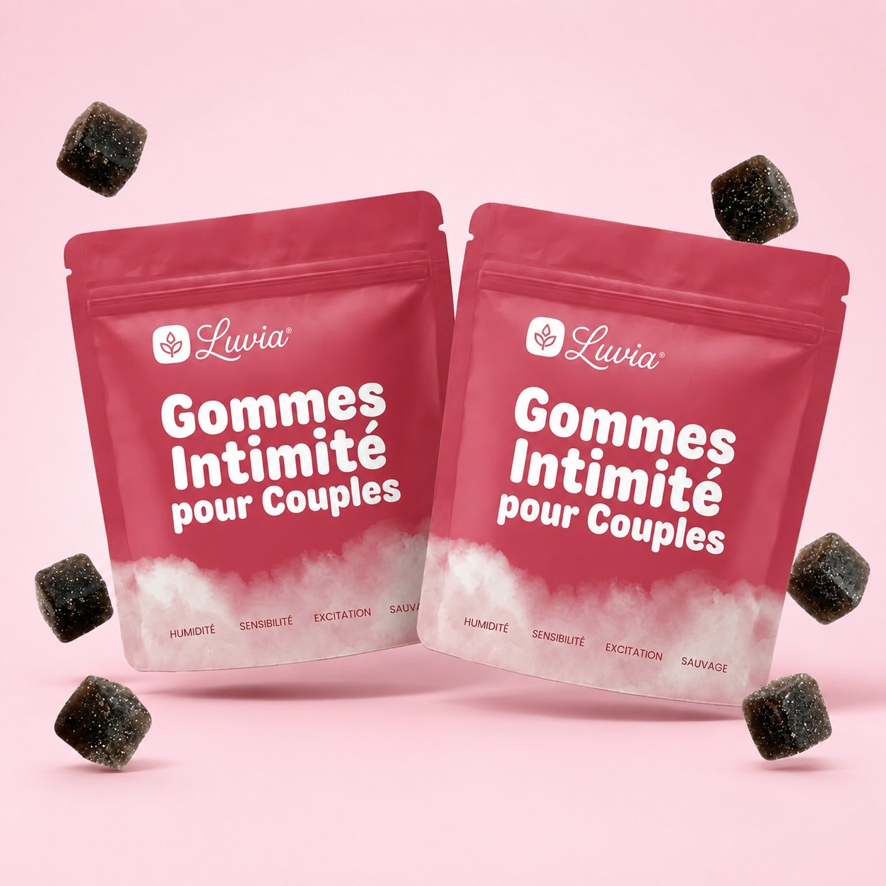 Gommes Luvia®: Éveil sensuel couple